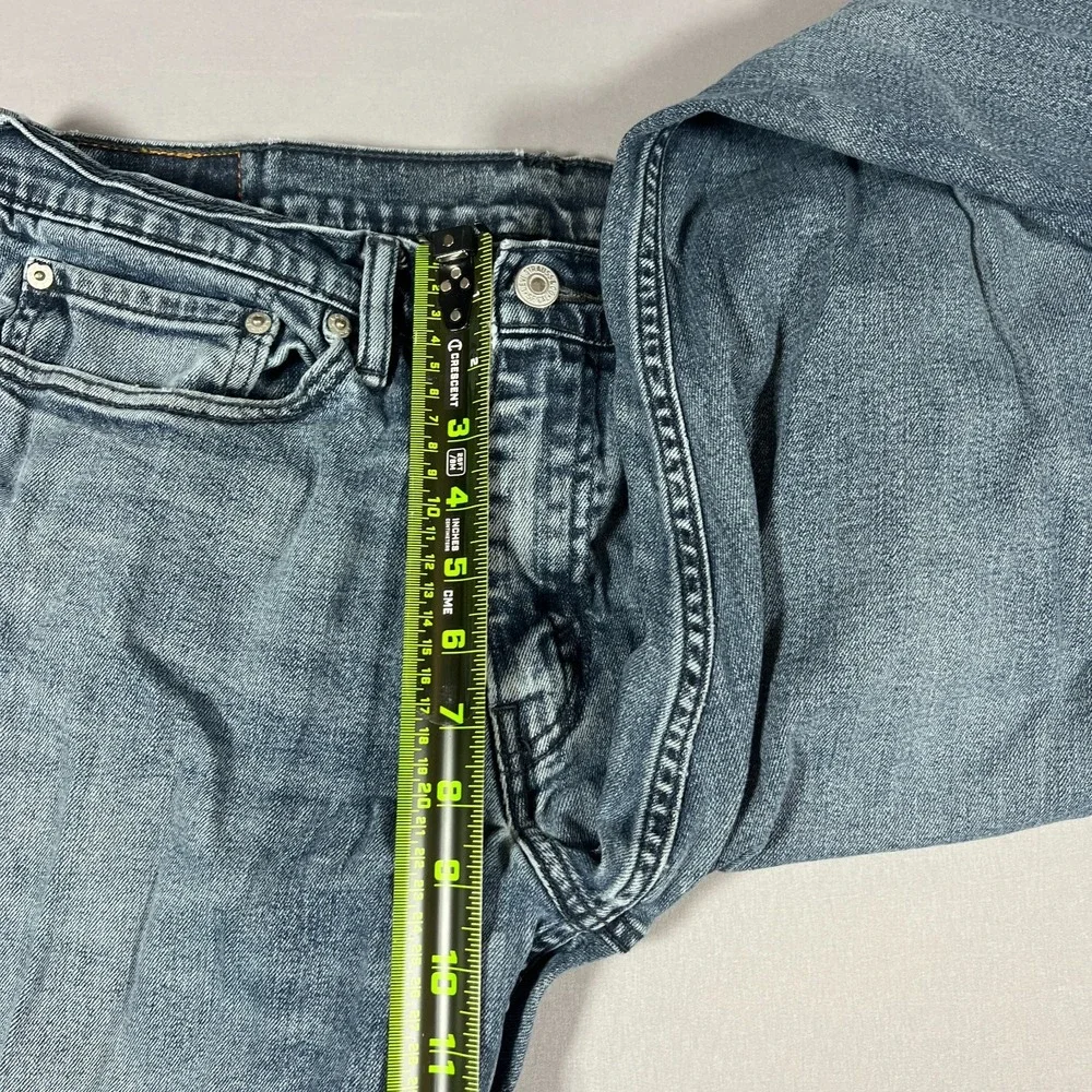 Levi's Straight Leg Jeans Mens 34x29 Blue Denim Medium Wash Low Rise Zip Fly